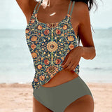 Aqua Fantasy | Tankini d'été Imprimé Chic