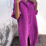 Melany - Robe Chemise Bohème Chic