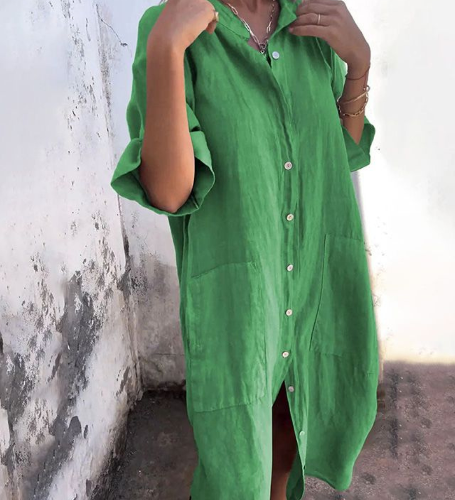 Melany - Robe Chemise Bohème Chic