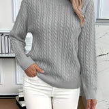 Lena – Pull en tricot à torsades pour femme