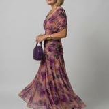 Robe Maxi Fluide à Épaules Dégagées