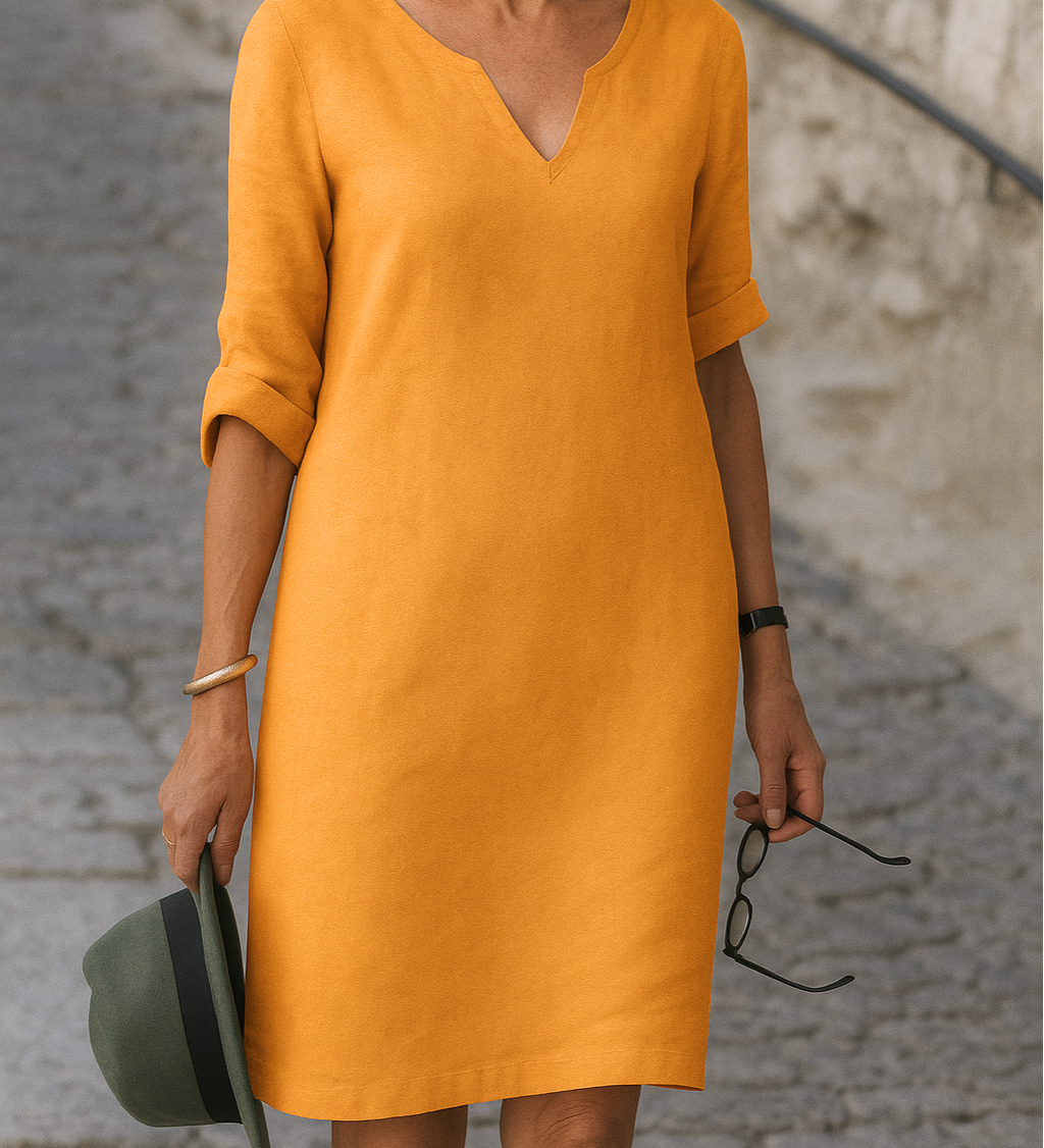 Lisette - Robe Élégante à Encolure en V