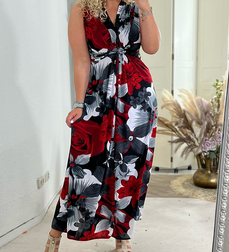 Sacha - Élégante Robe Maxi Été