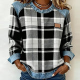 Célia - Sweatshirt Patchwork Audacieux