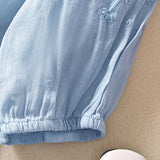 Éléna™ — Blouse brodée élégante en lin mélangé