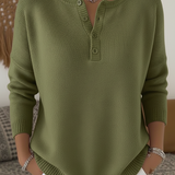 Sarah - Pull Henley Élégant