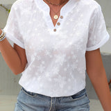 Fleur™ — Blouse estivale élégante à motif délicat