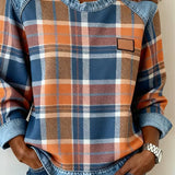 Célia - Sweatshirt Patchwork Audacieux