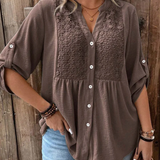 Lucienne™ — Blouse élégante en coton au charme naturel