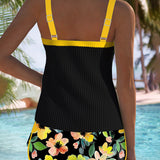 Laluna | Ensemble Tankini Élégant en Deux Pièces