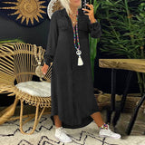 Yara - Élégante Robe Maxi en Denim