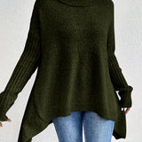 Léïna™ – Le Pull Col Montant Doux & Décontracté