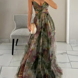 Delacroix - Robe Maxi Florale Élégante
