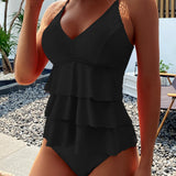Lia | Maillot de bain élégant à volants