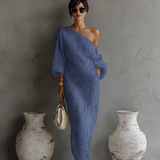 Ivoire | Robe en Lin Sans Épaules