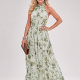 Robe Maxi à imprimé floral et jupe fluide