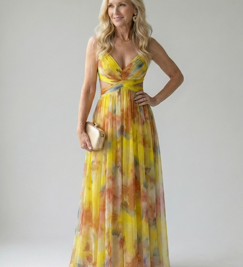 Robe Maxi Douce à Envelopper