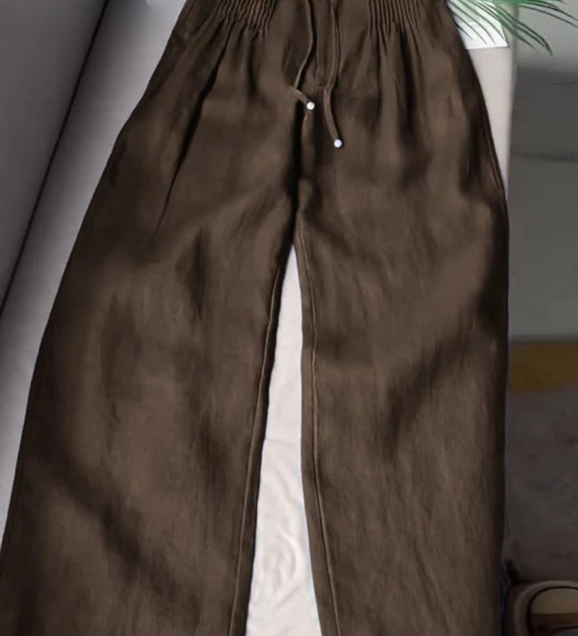 Zofia — Pantalon large en coton léger