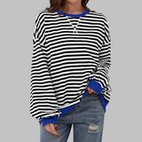 Chloe - Pull Rayé Décontracté