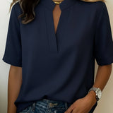 Élise - Blouse élégante au col raffiné