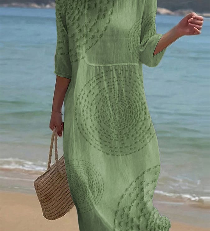 Améliane™ — Robe midi élégante à détails délicats