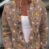 Amelie - Élégant Cardigan Floral