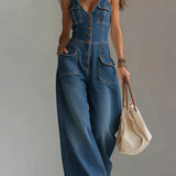 Sophie™ | Combinaison en denim ample