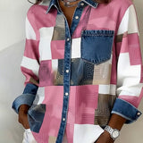 Céline - Chemise à Blocs de Couleur