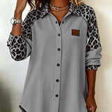 Aria - Chemise Léopard Élégante