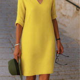 Lisette - Robe Élégante à Encolure en V