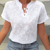 Fleur™ — Blouse estivale élégante à motif délicat