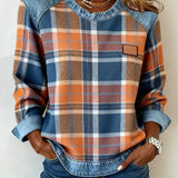 Célia - Sweatshirt Patchwork Audacieux