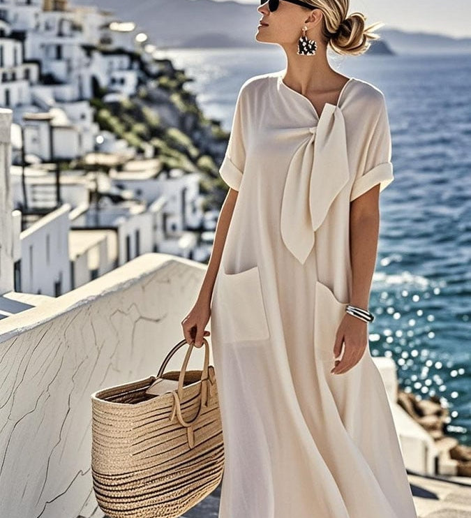 Mireille™ — Robe en coton fluide et estivale