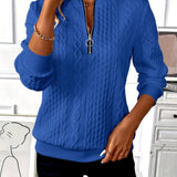Amelie - Pull Zippé Décontracté