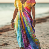 Nadia - Robe Colorée D'Été