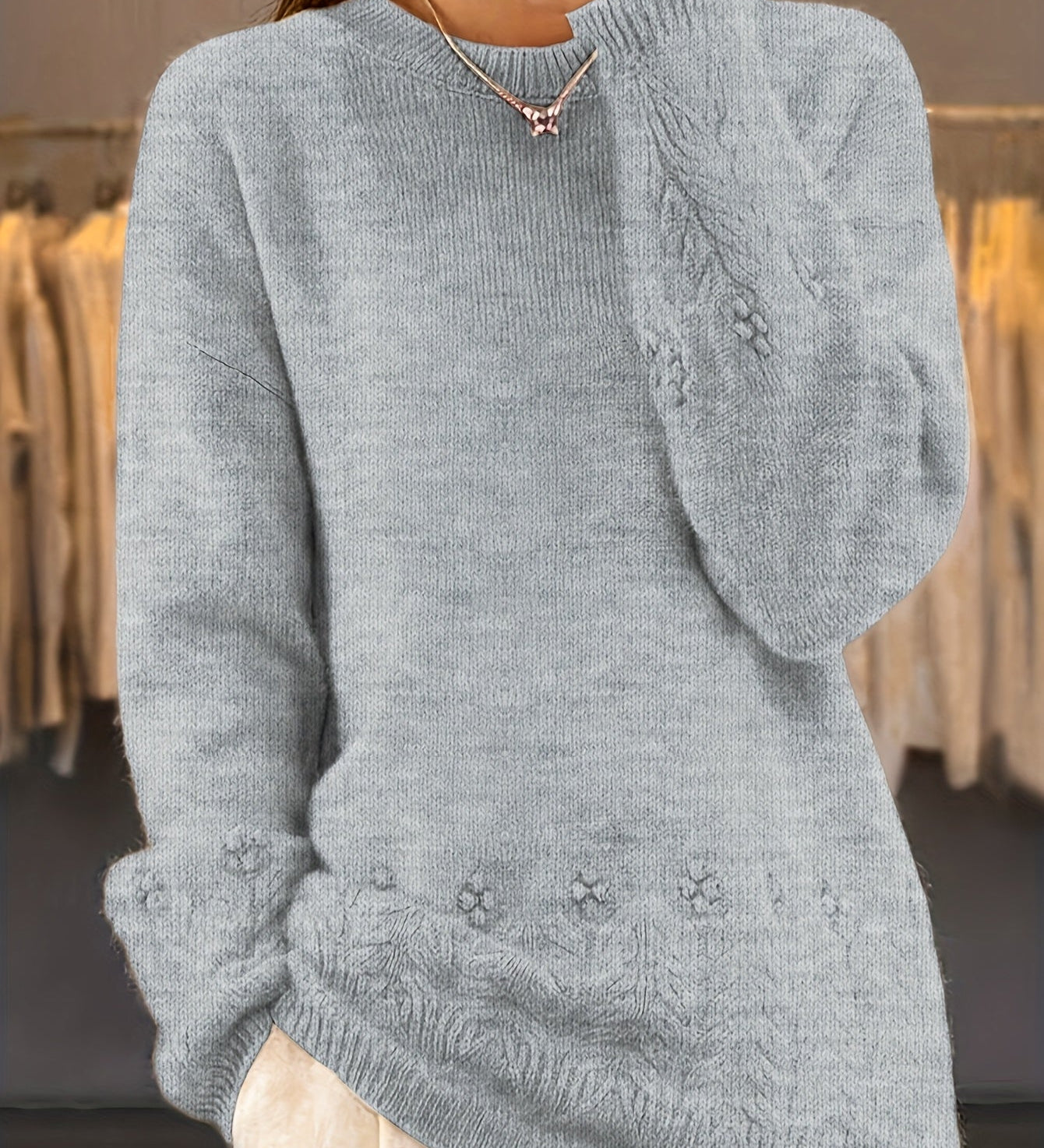 Noémie - Pull Ample Doux Hivernal