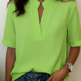 Élise - Blouse élégante au col raffiné