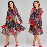 Manuelle™ | Robe florale fluide élégante féminine