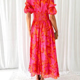 Derana - Robe Maxi Rouge Rose