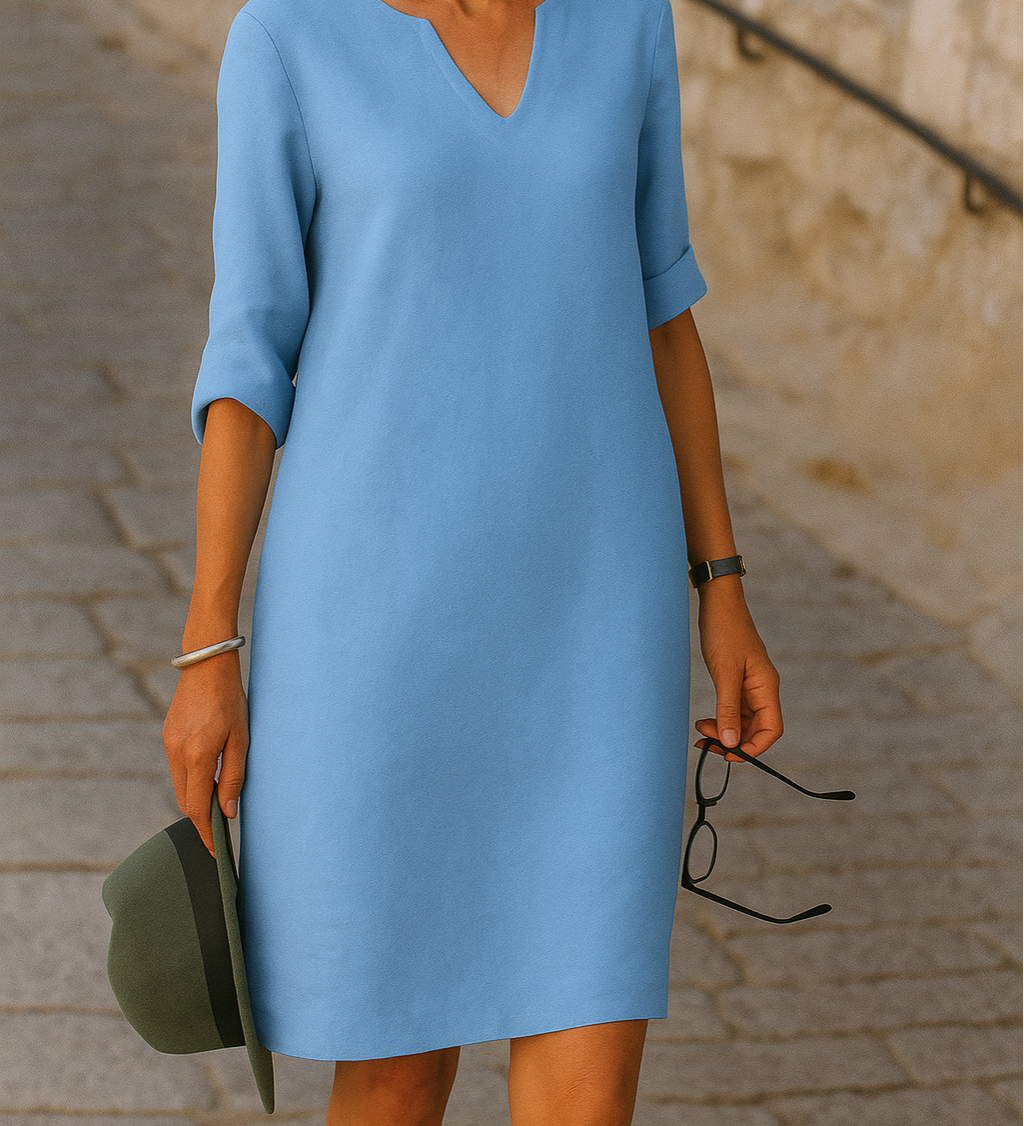 Lisette - Robe Élégante à Encolure en V