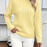 Lena – Pull en tricot à torsades pour femme