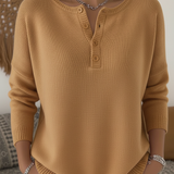 Sarah - Pull Henley Élégant