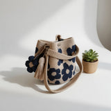 Zéphyrine™ — Sac crochet bohème pompon artisanal charme naturel