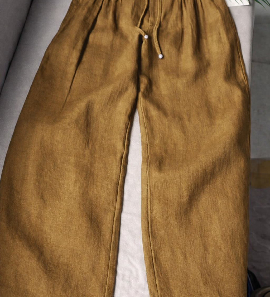 Zofia — Pantalon large en coton léger