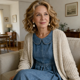 Clara™ | Robe en jean à col Peter Pan