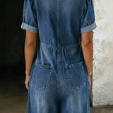Maya™ | Combinaison denim col V