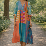 Lelly - Robe géométrique élégante