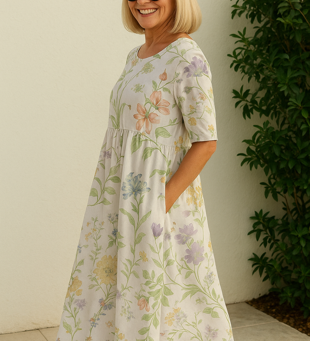 Eliza - Robe Midi Aérienne