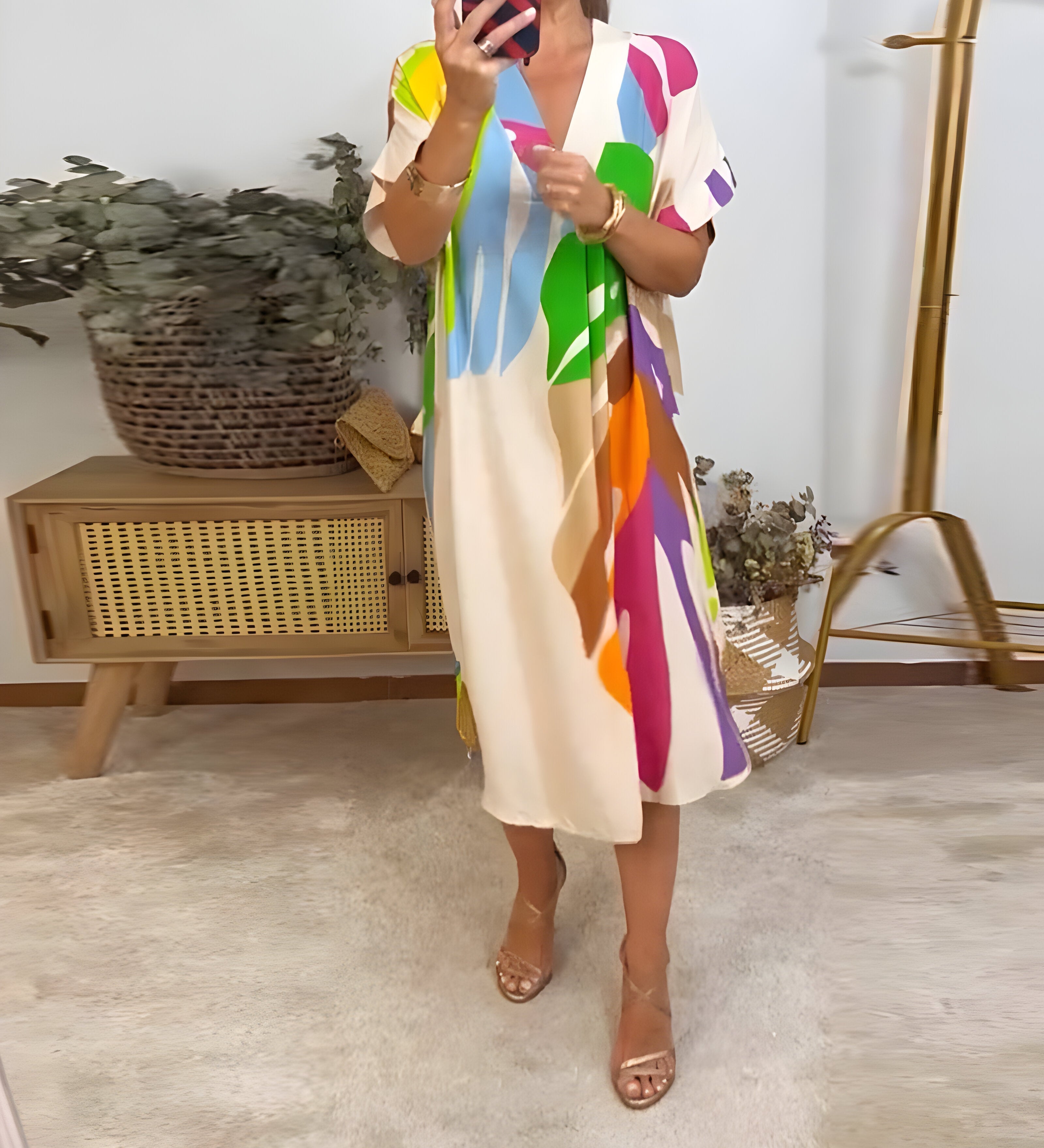 Rosaline - Robe Décontractée Colorée