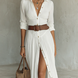 Blanche | Robe Maxi en Lin